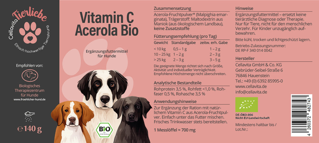 Acerola für Hunde, 140g